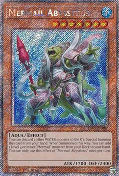 Mermail Abyssteus (V.4 - Platinum Secret Rare) - Quarter Century Bonanza (Platinum Secret Rare) [RA03-007]