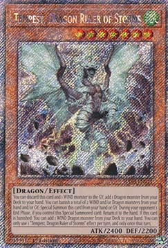 Tempest, Dragon Ruler of Storms (V.4 - Platinum Secret Rare)⁣ - Quarter Century Bonanza⁣ (Platinum Secret Rare)⁣ [011]