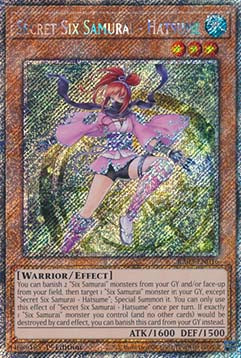 Secret Six Samurai - Hatsume (V.4 - Platinum Secret Rare) - Quarter Century Bonanza (Platinum Secret Rare) [RA03-016]