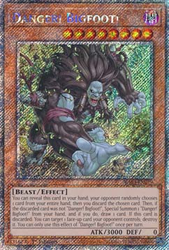Danger! Bigfoot! (V.7 - Platinum Secret Rare)⁣ - Quarter Century Bonanza⁣ (Platinum Secret Rare)⁣ [019]