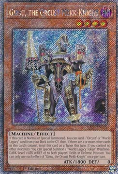 Girsu, the Orcust Mekk-Knight (V.4 - Platinum Secret Rare) - Quarter Century Bonanza (Platinum Secret Rare) [RA03-026]