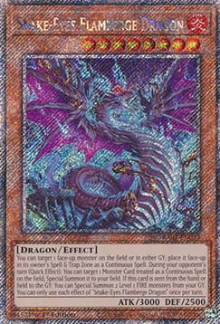 Snake-Eyes Flamberge Dragon (V.4 - Platinum Secret Rare) - Quarter Century Bonanza (Platinum Secret Rare) [RA03-033]