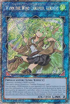 Wynn the Wind Charmer, Verdant (V.4 - Platinum Secret Rare)⁣ - Quarter Century Bonanza⁣ (Platinum Secret Rare)⁣ [045]