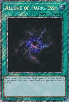 Allure of Darkness (V.4 - Platinum Secret Rare)⁣ - Quarter Century Bonanza⁣ (Platinum Secret Rare)⁣ [055]