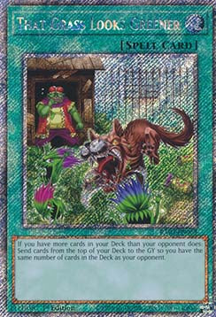 That Grass Looks Greener (V.4 - Platinum Secret Rare) - Quarter Century Bonanza (Platinum Secret Rare) [RA03-063]