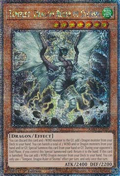 Tempest, Dragon Ruler of Storms (V.5 - Quarter Century Secret Rare)⁣ - Quarter Century Bonanza⁣ (Quarter Century Secret Rare)⁣ [011]