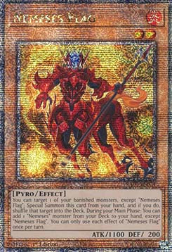 Nemeses Flag (V.5 - Quarter Century Secret Rare)⁣ - Quarter Century Bonanza⁣ (Quarter Century Secret Rare)⁣ [024]