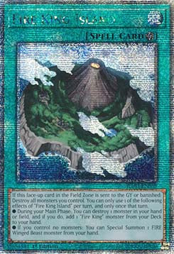 Fire King Island (V.5 - Quarter Century Secret Rare)⁣ - Quarter Century Bonanza⁣ (Quarter Century Secret Rare)⁣ [059]