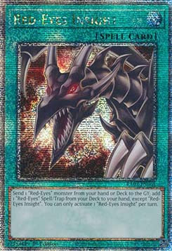 Red-Eyes Insight (V.5 - Quarter Century Secret Rare)⁣ - Quarter Century Bonanza⁣ (Quarter Century Secret Rare)⁣ [061]