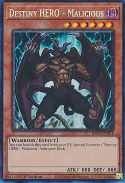 Destiny HERO - Malicious (V.6 - Collectors Rare)⁣ - Quarter Century Bonanza⁣ (Collectors Rare)⁣ [001]
