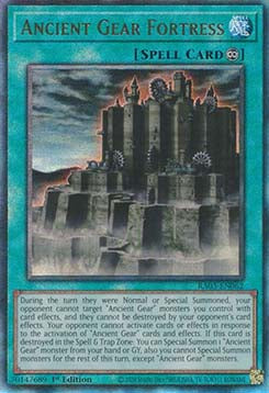 Ancient Gear Fortress (V.7 - Ultimate Rare)⁣ - Quarter Century Bonanza⁣ (Ultimate Rare)⁣ [062]