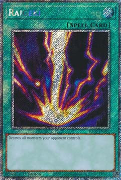Raigeki (V.1 - Platinum Secret Rare)⁣ - Quarter Century Bonanza⁣ (Platinum Secret Rare)⁣ [083]