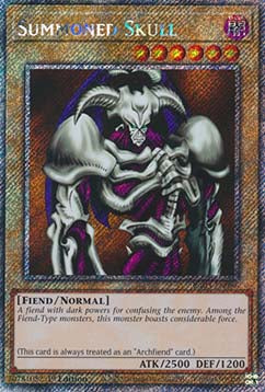 Summoned Skull (V.1 - Platinum Secret Rare) - Quarter Century Bonanza (Platinum Secret Rare) [RA03-086]