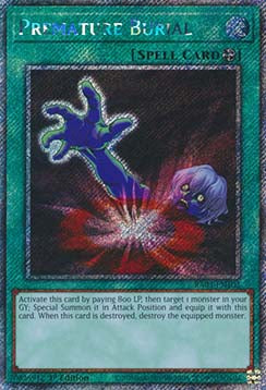 Premature Burial (V.1 - Platinum Secret Rare)⁣ - Quarter Century Bonanza⁣ (Platinum Secret Rare)⁣ [103]
