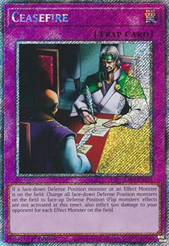 Ceasefire (V.1 - Platinum Secret Rare) - Quarter Century Bonanza (Platinum Secret Rare) [RA03-105]