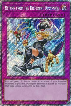 Return from the Different Dimension (V.1 - Platinum Secret Rare)⁣ - Quarter Century Bonanza⁣ (Platinum Secret Rare)⁣ [140]