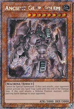 Ancient Gear Golem (V.1 - Platinum Secret Rare)⁣ - Quarter Century Bonanza⁣ (Platinum Secret Rare)⁣ [151]