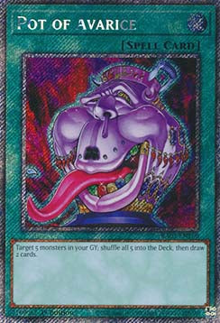 Pot of Avarice (V.1 - Platinum Secret Rare)⁣ - Quarter Century Bonanza⁣ (Platinum Secret Rare)⁣ [160]