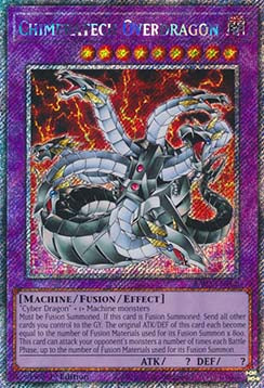 Chimeratech Overdragon (V.1 - Platinum Secret Rare)⁣ - Quarter Century Bonanza⁣ (Platinum Secret Rare)⁣ [166]