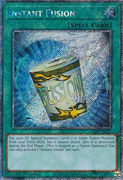 Instant Fusion (V.1 - Platinum Secret Rare)⁣ - Quarter Century Bonanza⁣ (Platinum Secret Rare)⁣ [171]