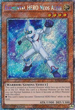 Elemental HERO Neos Alius (V.1 - Platinum Secret Rare)⁣ - Quarter Century Bonanza⁣ (Platinum Secret Rare)⁣ [184]