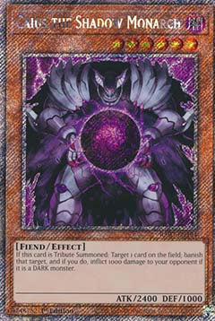 Caius the Shadow Monarch (V.1 - Platinum Secret Rare)⁣ - Quarter Century Bonanza⁣ (Platinum Secret Rare)⁣ [194]