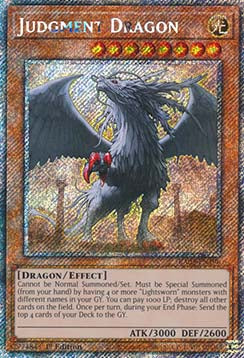 Judgment Dragon (V.1 - Platinum Secret Rare)⁣ - Quarter Century Bonanza⁣ (Platinum Secret Rare)⁣ [196]