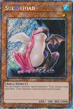 Substitoad (V.1 - Platinum Secret Rare)⁣ - Quarter Century Bonanza⁣ (Platinum Secret Rare)⁣ [197]