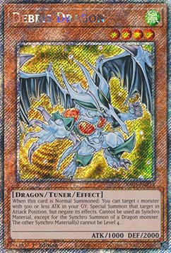 Debris Dragon (V.1 - Platinum Secret Rare) - Quarter Century Bonanza (Platinum Secret Rare) [RA03-214]