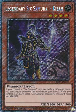Legendary Six Samurai - Kizan (V.1 - Platinum Secret Rare)⁣ - Quarter Century Bonanza⁣ (Platinum Secret Rare)⁣ [249]