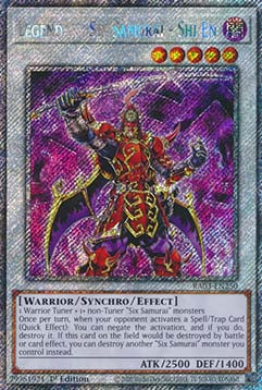 Legendary Six Samurai - Shi En (V.1 - Platinum Secret Rare)⁣ - Quarter Century Bonanza⁣ (Platinum Secret Rare)⁣ [250]