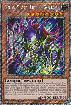Toon Black Luster Soldier (V.1 - Platinum Secret Rare)⁣ - Quarter Century Bonanza⁣ (Platinum Secret Rare)⁣ [272]