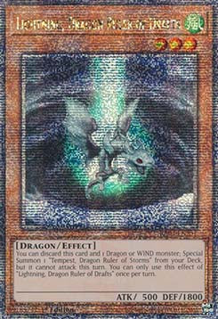 Lightning, Dragon Ruler of Drafts (V.2 - Quarter Century Secret Rare)⁣ - Quarter Century Bonanza⁣ (Quarter Century Secret Rare)⁣ [257]