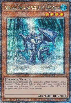 Stream, Dragon Ruler of Droplets (V.2 - Quarter Century Secret Rare)⁣ - Quarter Century Bonanza⁣ (Quarter Century Secret Rare)⁣ [255]
