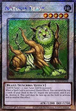 Naturia Beast (V.2 - Quarter Century Secret Rare)⁣ - Quarter Century Bonanza⁣ (Quarter Century Secret Rare)⁣ [238]
