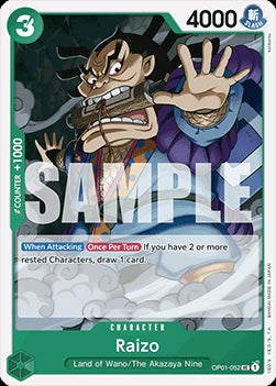 Raizo (OP01-052) (V.1) - The Best (Uncommon) [PRB01-OP01-052]
