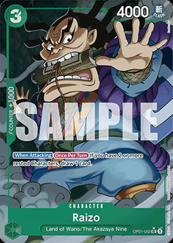 Raizo (OP01-052) (V.3) - The Best (Uncommon) [PRB01-OP01-052]