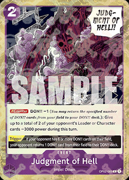 Judgment of Hell (OP02-089) (V.2)⁣ - The Best⁣ (Rare)⁣ [OP02-018]