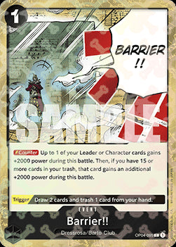 Barrier!! (OP04-095) (V.2)⁣ - The Best⁣ (Common)⁣ [OP04-095]