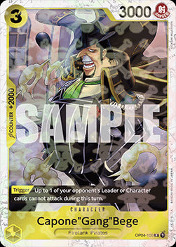 Capone"Gang"Bege" (OP04-100) (V.2) - The Best (Rare) [PRB01-OP04-100]