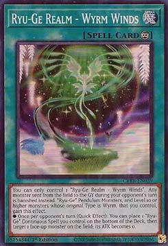 Ryu-Ge Realm - Wyrm Winds (V.2 - Super Rare) - Crossover Breakers (Super Rare) [CRBR-039]