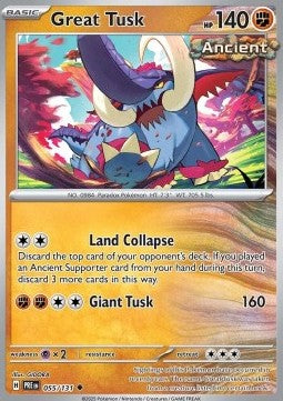 Great Tusk - Prismatic Evolutions (Uncommon) [PRE-055]