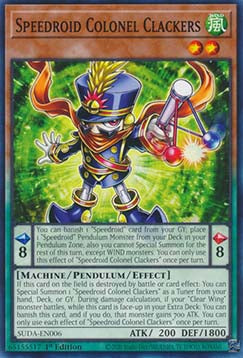 Speedroid Colonel Clackers - Supreme Darkness (Common) [SUDA-006]
