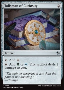 Talisman of Curiosity - Commander: Aetherdrift (Uncommon) [DRC-140]