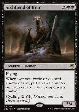 Archfiend of Ifnir - Commander: Aetherdrift (Rare) [DRC-86]