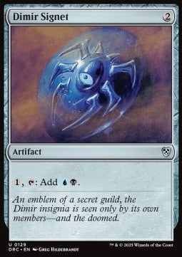 Dimir Signet - Commander: Aetherdrift (Uncommon) [DRC-129]
