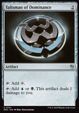 Talisman of Dominance - Commander: Aetherdrift (Uncommon) [DRC-141]