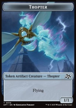 Thopter Token (A 1/1) // Golem Token (A 3/3 Trample)⁣ - Aetherdrift: Tokens⁣ (Token)⁣ [CT 10/14]