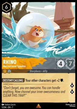 Rhino - Motivational Speaker⁣ - Archazia's Island⁣ (Rare)⁣ [1]