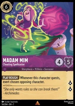 Madam Mim - Cheating Spellcaster⁣ - Archazia's Island⁣ (Rare)⁣ [56]